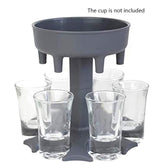 6 Glass Dispenser and Holder Fill Up To Six Glass Dispenser Holder Great for Holidays Parties (without glass) ValueKartPk