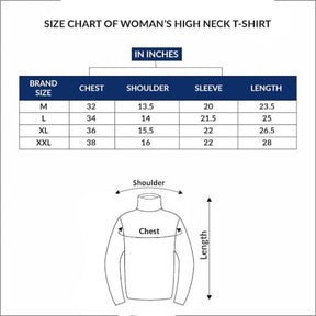 Women's Stitched Rib Plain High Neck - Pack Of 3 ValueKartPk