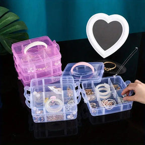 3 Layered Jewelry Organizer Box ValueKartPk