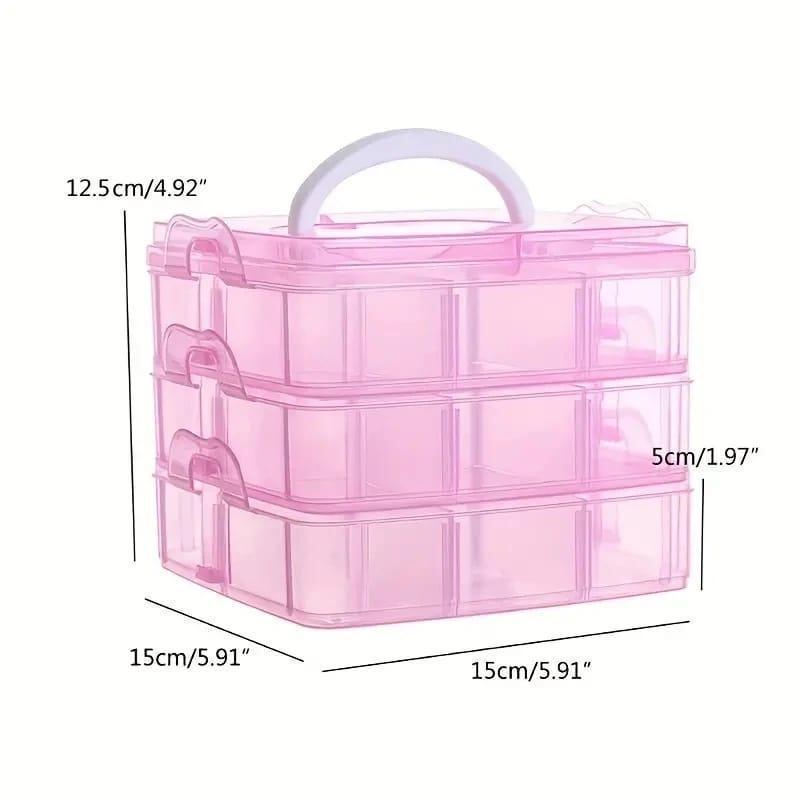 3 Layered Jewelry Organizer Box ValueKartPk