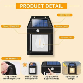 Waterproof Solar Power Motion Lamp ValueKartPk