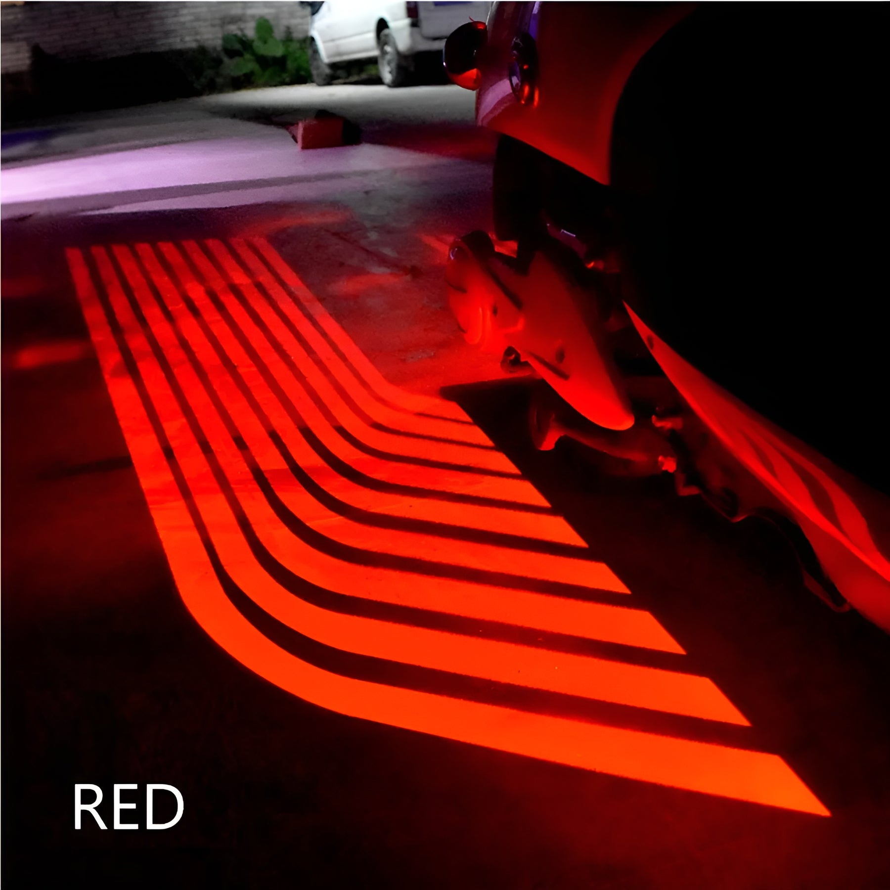 2PCS Motorcycle &amp; Car Welcome Light Door Courtesy Lights With Projector   Led Carpet Underglow For Car Motorcycle Light and car ValueKartPk