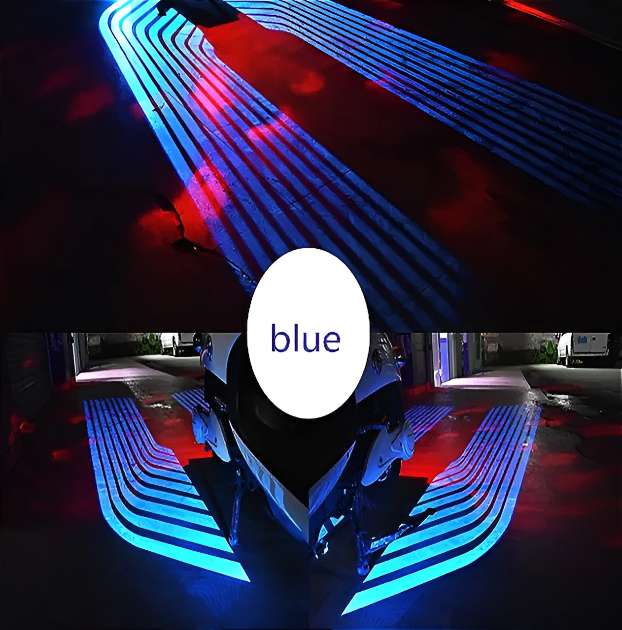 2PCS Motorcycle &amp; Car Welcome Light Door Courtesy Lights With Projector   Led Carpet Underglow For Car Motorcycle Light and car ValueKartPk