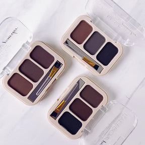 MEIYA EYEBROW POWDER 3 COLORS  Beauty Eyebrow Palette Beauty Eyebrow Palette Brush Inside ValueKartPk