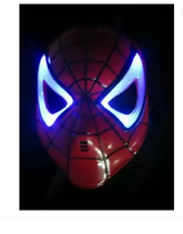 LED Glowing Superhero Light Spider Man Mask Children's Cartoon Mask Spider-man Toy Glow Lamp Spider man For Kids child ValueKartPk