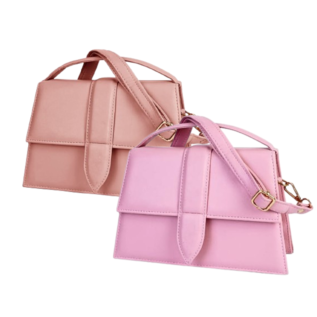 Premium quality Crossbody Pink &amp; Peach bag for Girls &amp; women ValueKartPk