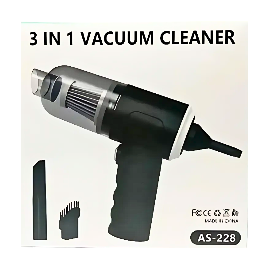 3 In 1 Portable Vacuum Cleaner Wireless Hand-held Cleaning For Car Home As-228 ValueKartPk