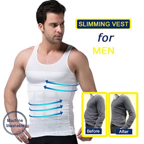 Slim N Fit Body Shaper Vest Shirt – Tank Top Sleeveless Shape wear For Men ValueKartPk