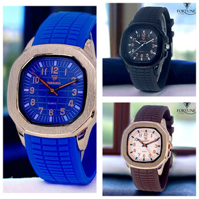 Time worth silicon Gents watch | Analog Quartz Wrist Watch for boys &amp; Mens (Without Box) ValueKartPk