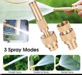 3 Spray Modes - Adjustable Garden Spray Gun Lawn Plant Irrigation High Pressure Water Car Sprinkler Wash Spray Nozzle Home Cleaning ValueKartPk