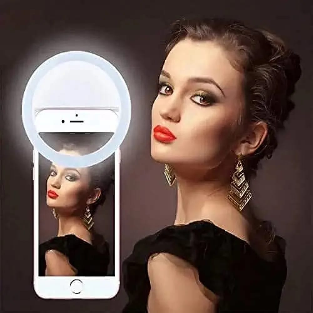 Portable LED Ring Selfie Light Smartphones Tablets Enhancing Ring Light for Photography ValueKartPk