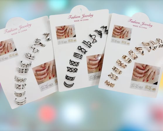 Elegant Pack Of 10 Rings ValueKartPk