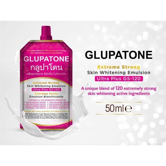 GLUPATONE Extreme Strong Whitening Emulsion Ultra Plus GS-120 For Face & Body 50ml ValueKartPk