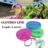 Plastic Cloth Hanging Rope Clothesline - 5 Meters ValueKartPk