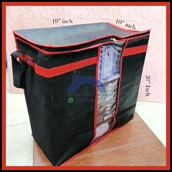 Large Storage Blanket Bag Organizer Cloth Storage Boxes for Wardrobe ValueKartPk