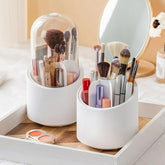 Brush Container Makeup Brush Holder Dust-proof Rotating Plastic Lipstick Eyebrow Pencil Vanity Supplies ( random color) ValueKartPk