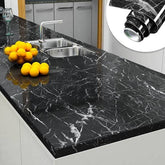 Self Adhesive Black Marble Sheet Sticker For Kitchen, Cupboard, Wall – Anti Oil And Heat Resistant Wallpaper (60*2m) ValueKartPk