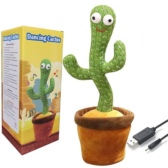 Dancing cactus rechargable ( with Android Cable)  (without box) ValueKartPk