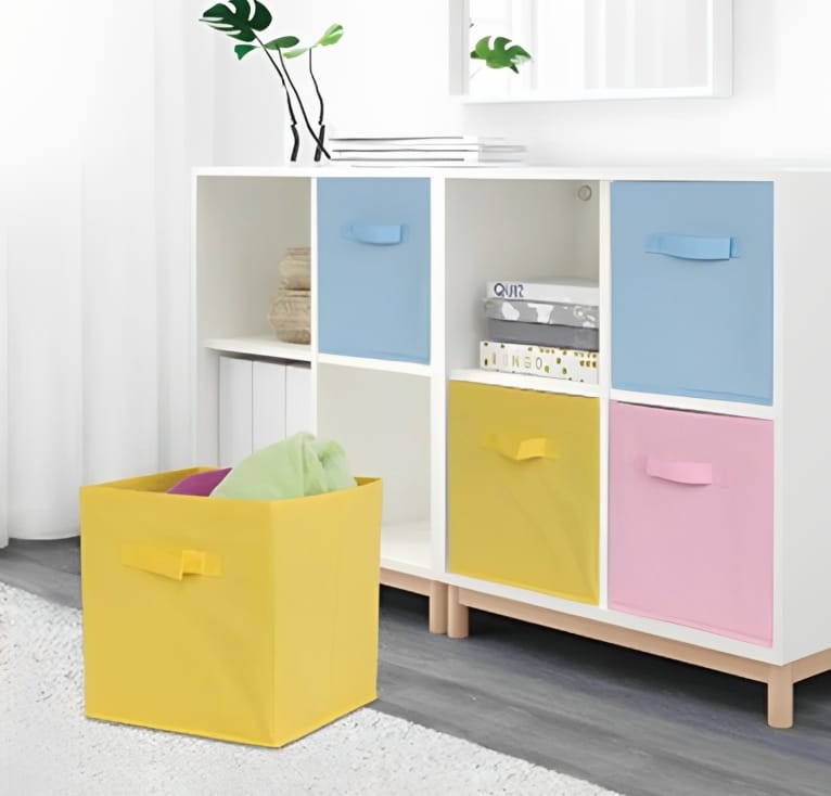 CUBE BOX SPACE SAVER STORAGE BOX (random colors) ValueKartPk