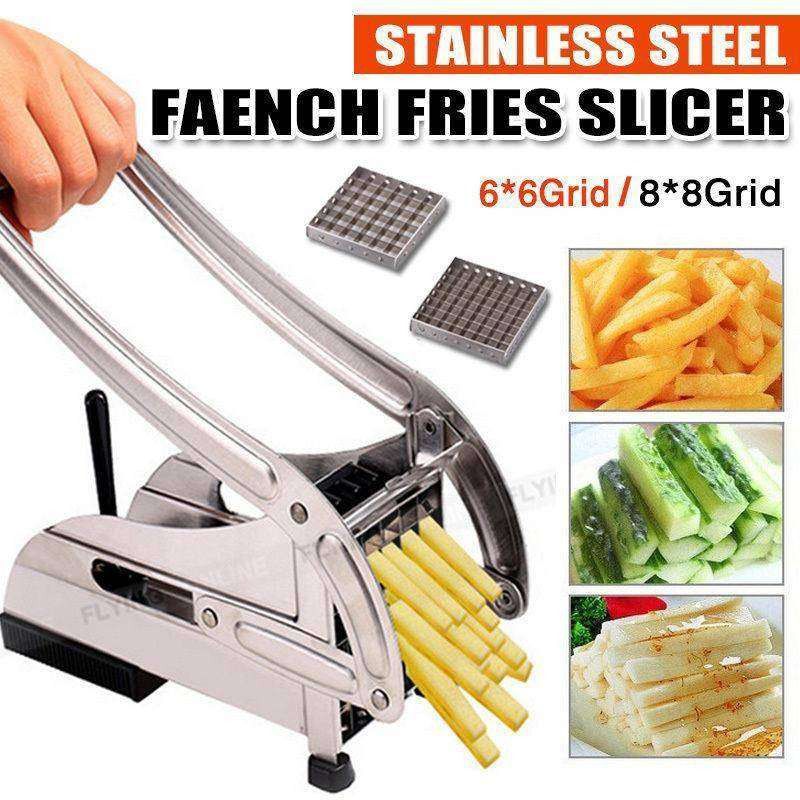 Stainless Steel French Fries Potato Cutter Double Blade High ValueKartPk