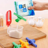 Seal Pour Food Storage Bag Clip Snack Sealing Clip Fresh Keeping Sealer Clamp Plastic Helper Food Saver Travel Kitchen Gadgets ValueKartPk