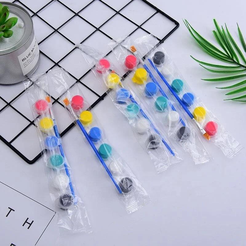 High Quality Non-toxic Kids Drawing Use 6 Pack Acrylic Paints Set 6 Colors 3ml ValueKartPk