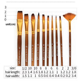 10Pcs Multi Shapes Brush ValueKartPk