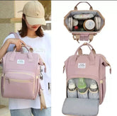 Large Capacity Mummy Bag Multi-function Waterproof Outdoor Women Backpack Nursing Bag for Baby Care ValueKartPk