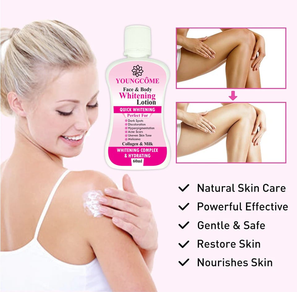 Youngcome Face Body Whitening Lotion  ( 60ml ) ValueKartPk