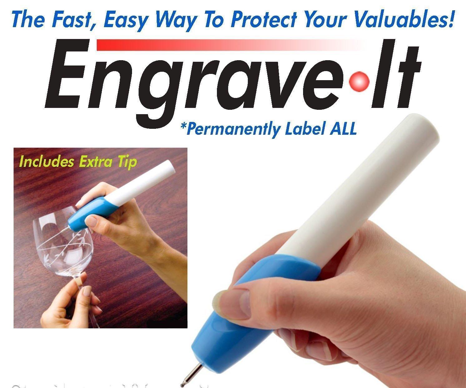 Engrave It - Carving Pen Engraver Machine for Glass, Plastic, Iron, and Steel ValueKartPk