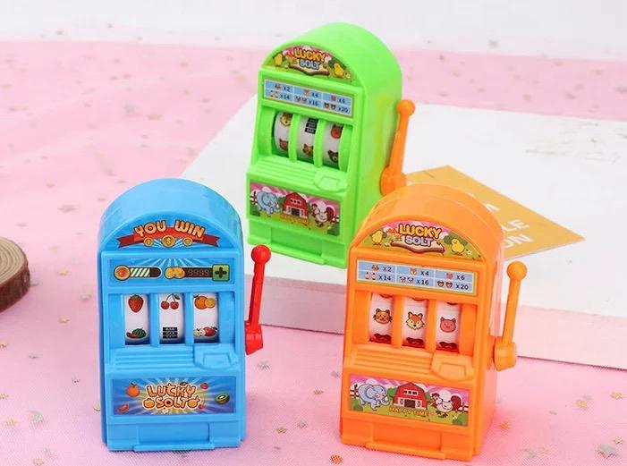 2024 Fun Jackpot Mini Slot Machine Antistress Toys Games for Children Kids Safe Machine Bank Funny Gag Toys .. 2 pcs pack ValueKartPk