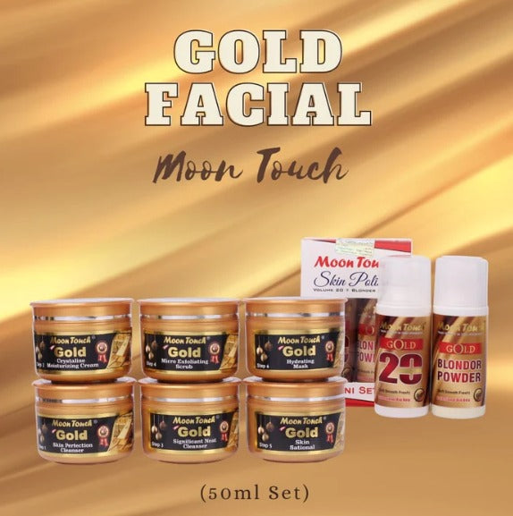 Gold Facial Set 50ml With Mini Polisher + Free Sponge ValueKartPk