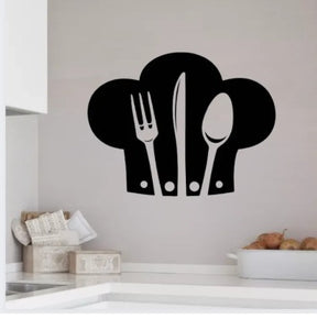 9 Different Piece Kitchenwares Wall Stickers Decorative Sticker | 12x12 inch each sticker ValueKartPk