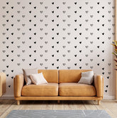 90 Heart Shaped Stickers Line Art For Wall Decoration | Heart Patterns | 1.9inch each ValueKartPk