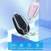 Keychain Portable Charger, Mini Power Emergency Pod Key Ring Cell Phone Charger, Ultra-Compact External Fast Charging Power Bank  iPhone (Random Color) ValueKartPk