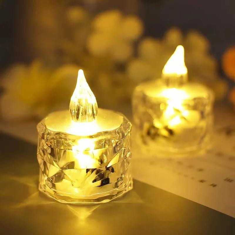 Pack of 24 Warm White Flameless Led Tealight Candle Decorative Battery Operated Tea Lights ValueKartPk