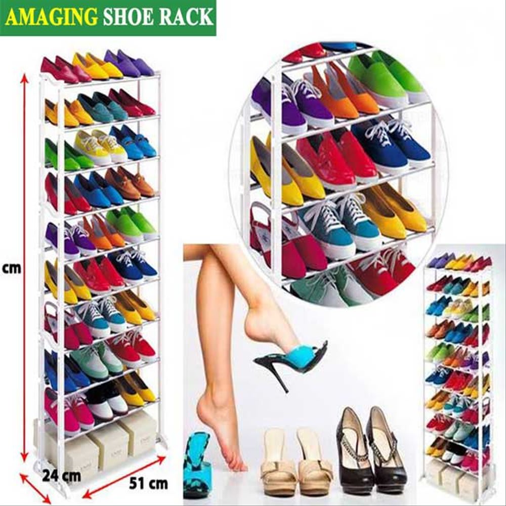 Amazing Shoe Rack Shoe Rack Organizer 30 PCs pair ValueKartPk