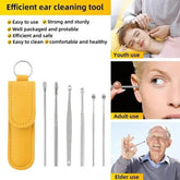 Ear Wax Cleaning Kit, 6 Pcs Ear Pick Tools, Wax Removal Kit, Ear Cleaning Tool Set, Spring Earwax Cleaner Tool Ear Wax Remover(random color) ValueKartPk