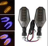 4Pcs Motorbike Universal LED Indicator With  DRL And Yellow Parking Light For all bikes (Random Color) ValueKartPk