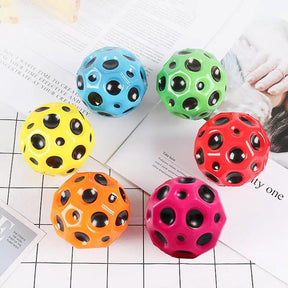 High Bounce Moon Anti Stress Ball | Ball Bouncing Ball for Children (Random Colors) ValueKartPk