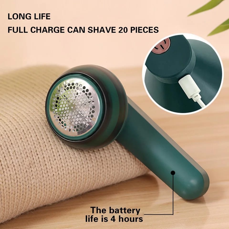 Electric Lint Remover For Clothing Sweater Anti Pilling Razor Coat Hair Ball Trimmer Rechargeable Plush Clothing Razor Remover (Random color) ValueKartPk