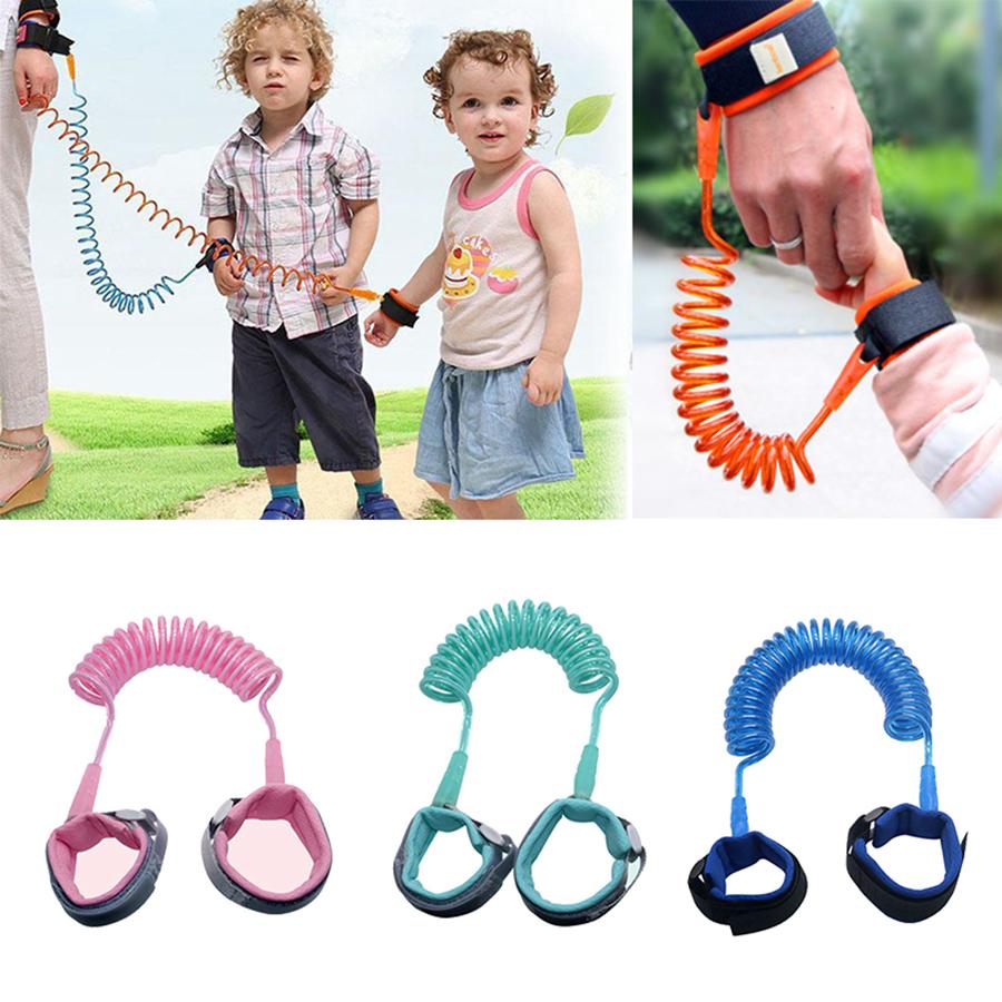 Anti Lost child lock | Anti-Lost Wrist Link - Baby Child Anti Lost Wrist Link Safety Harness Strap Hand belt band for toddlers wristband for kids loss best for umrah and hajj, travelling purpose (Random Color) ValueKartPk