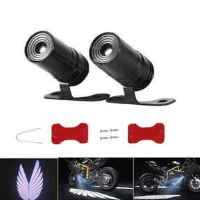 Angel Wing Light Dynamic Projection Lamp Universal Car Rear View Mirror Side Mirror  (2 Pcs) ValueKartPk