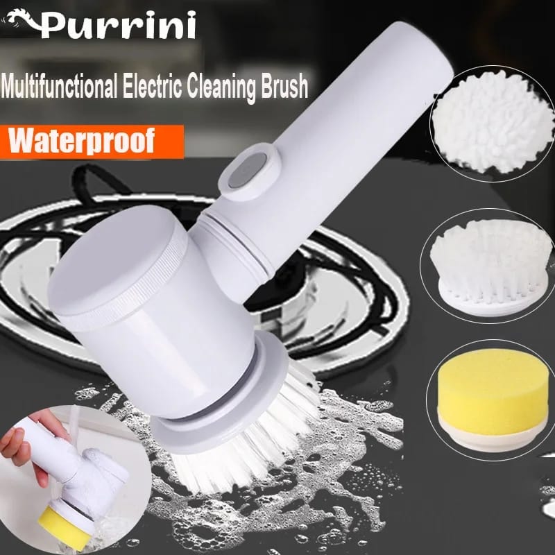 Magic Brush Wireless Battery Cleaning Brush Bathtub Tile Professional Cleaning Brush Rechargeable ValueKartPk