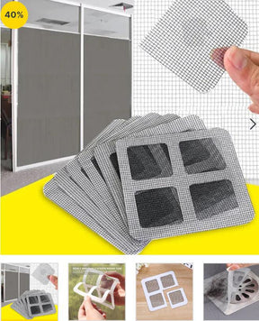 Multifunctional Sticker Drainer Netfor bathroom, kitchen etc | Window Screen Repair Patches for Door Window Screen Covering up Holes DIY Repairment ValueKartPk