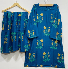 2 pcs Dress Flower Shrara print ValueKartPk