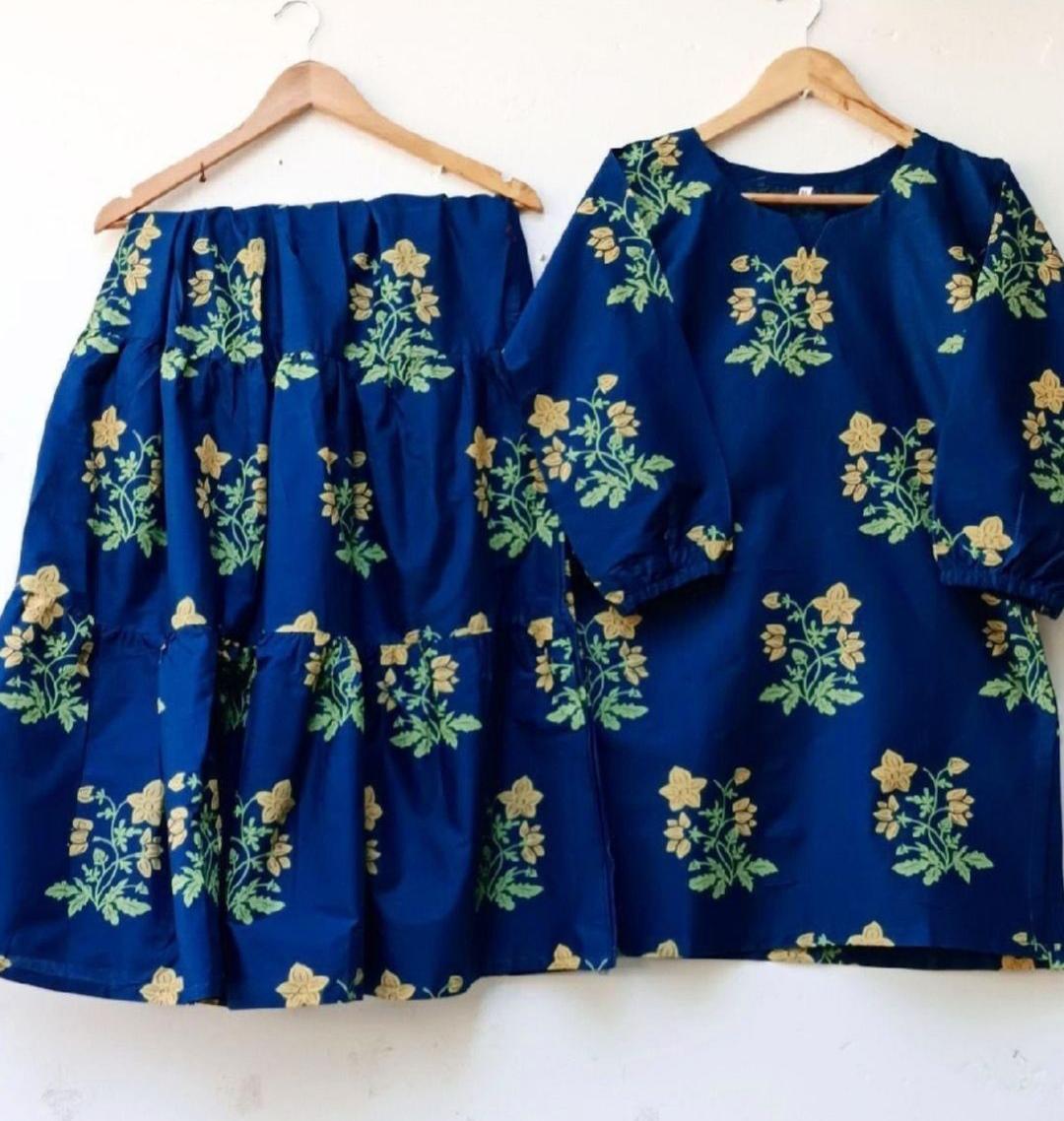 2 pcs Dress Flower Shrara print ValueKartPk