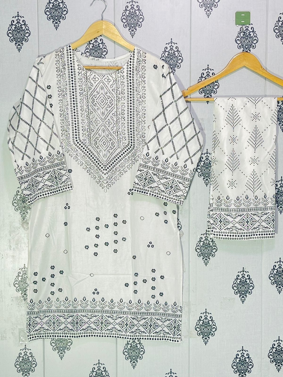 Summer Collection Linen Printed 2pc Dress Ready To Wear For Women ValueKartPk