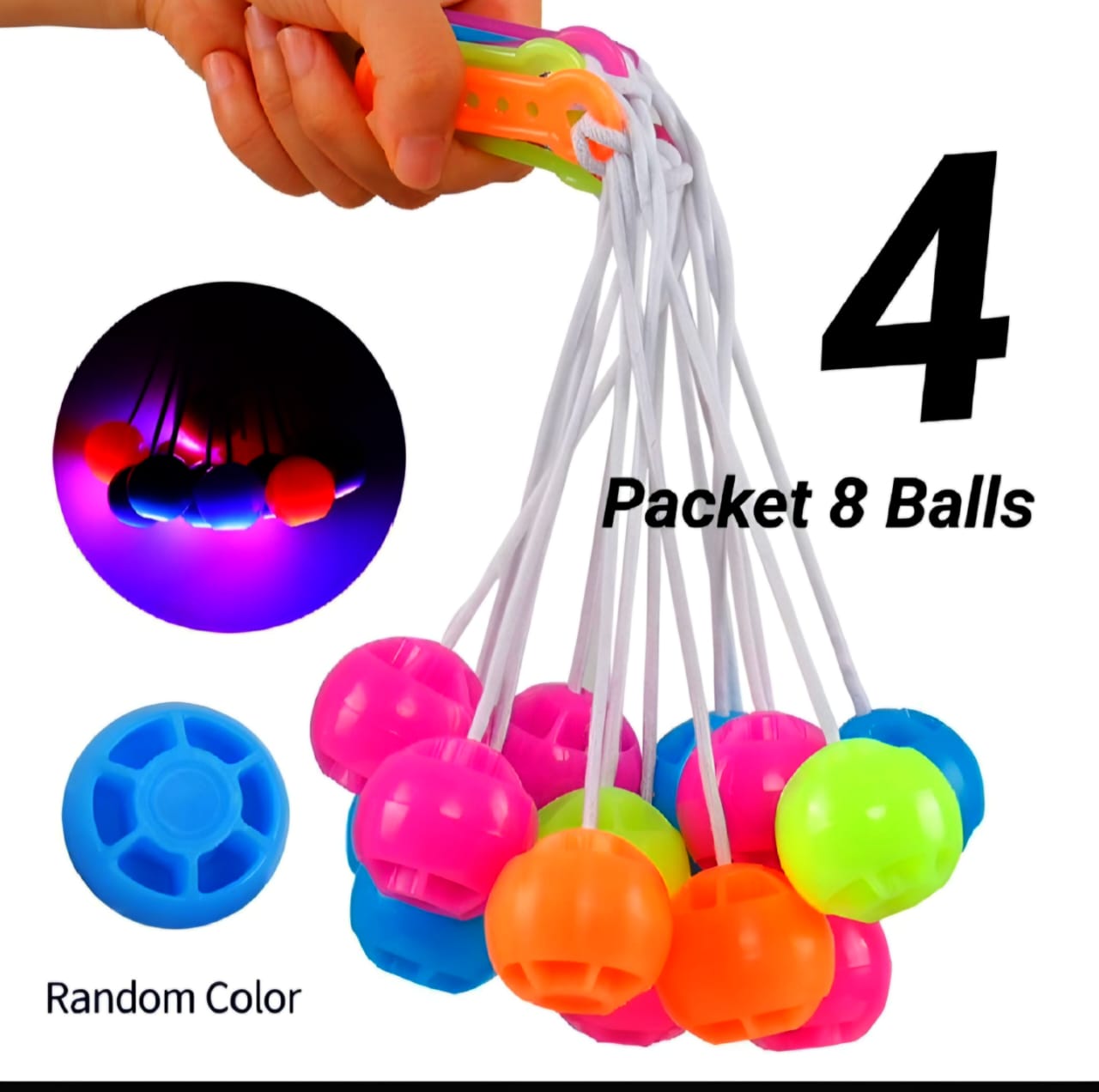 4 packet tak tak clacker ball | china ball | pack of 4 pair ( 8 balls ) for kids and adults (Random Color) ValueKartPk