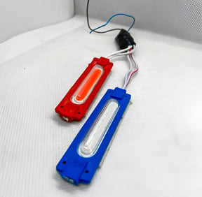 High Quality Red and Blue Flasher Light Waterproof 12V LED Light For Bike and Cars ValueKartPk